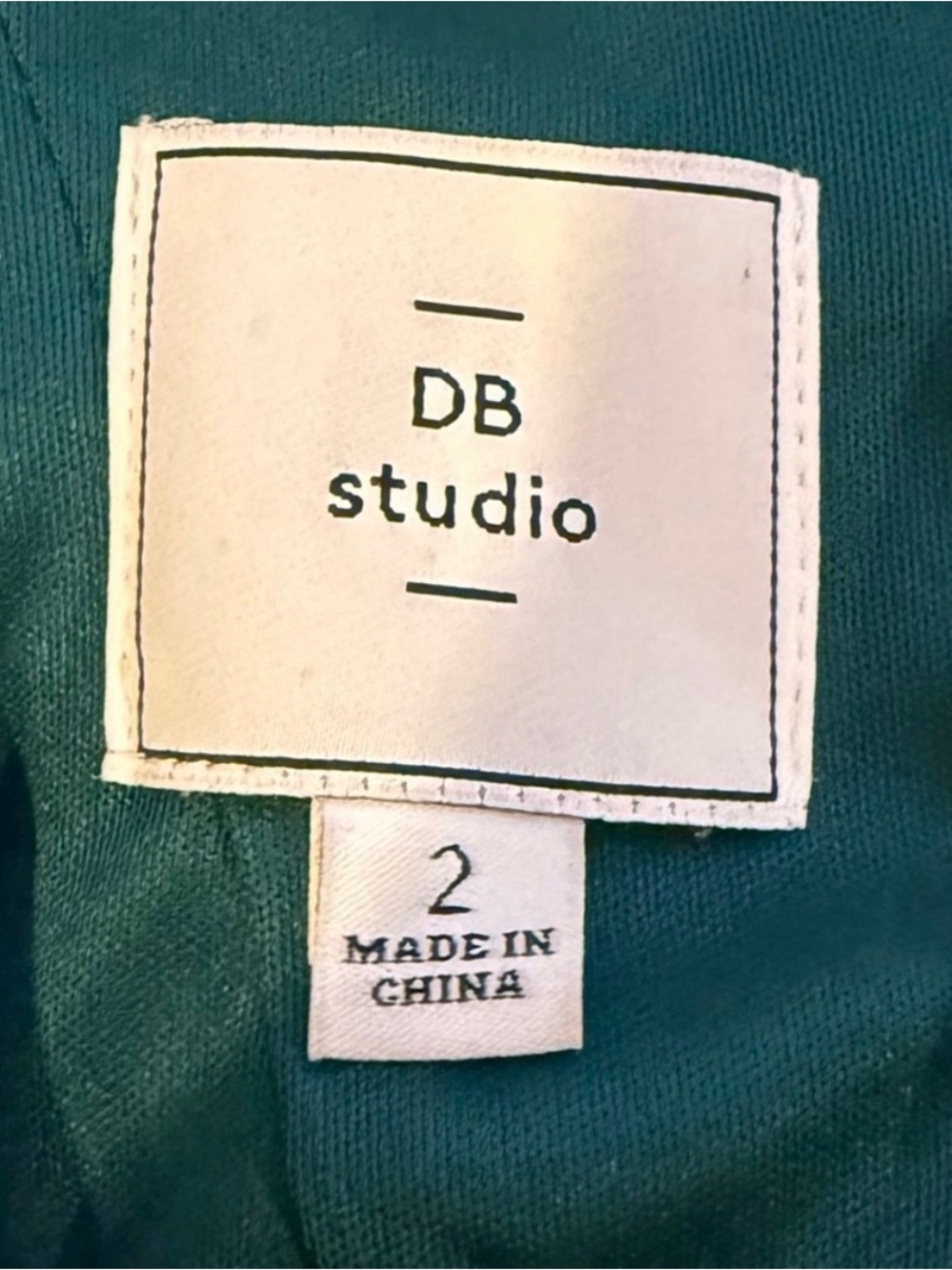 DB Studio Satin Corset Midi Dress w/Rhinestone Straps Emerald Green NWT Size 2 - Picture 4 of 5